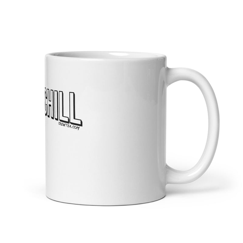 White glossy mug