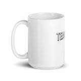 White glossy mug