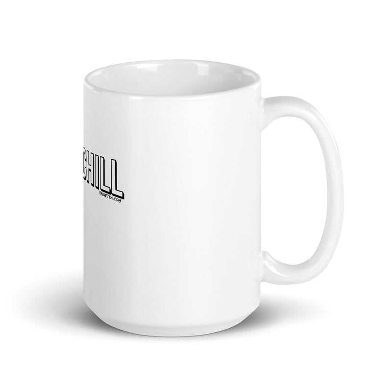 White glossy mug