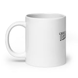 White glossy mug