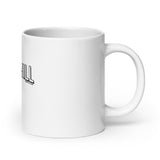 White glossy mug